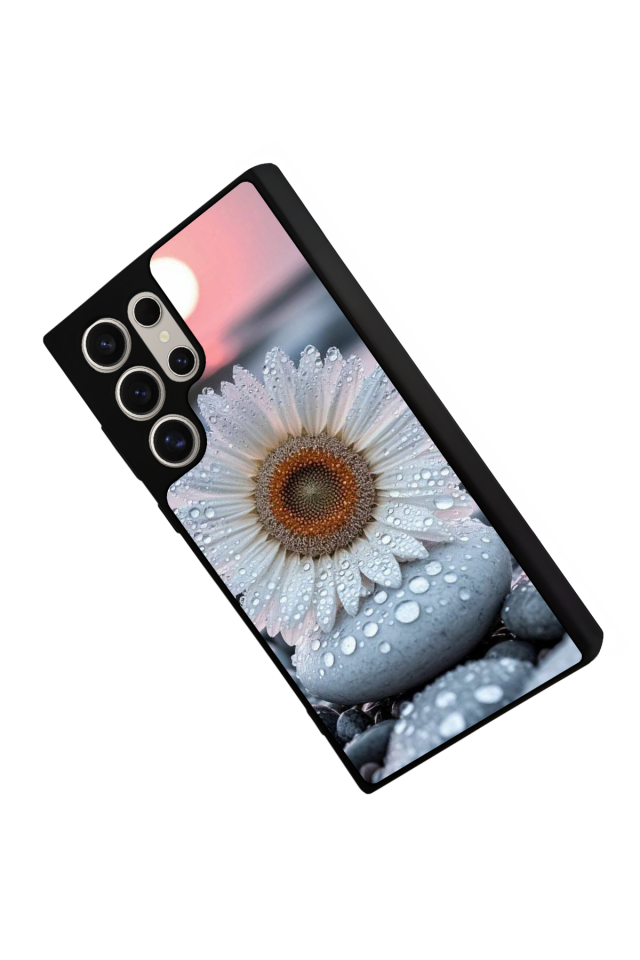 Samsung Galaxy S22 Ultra Uyumlu Cicek Tasarımlı Glossy Premium Kılıf