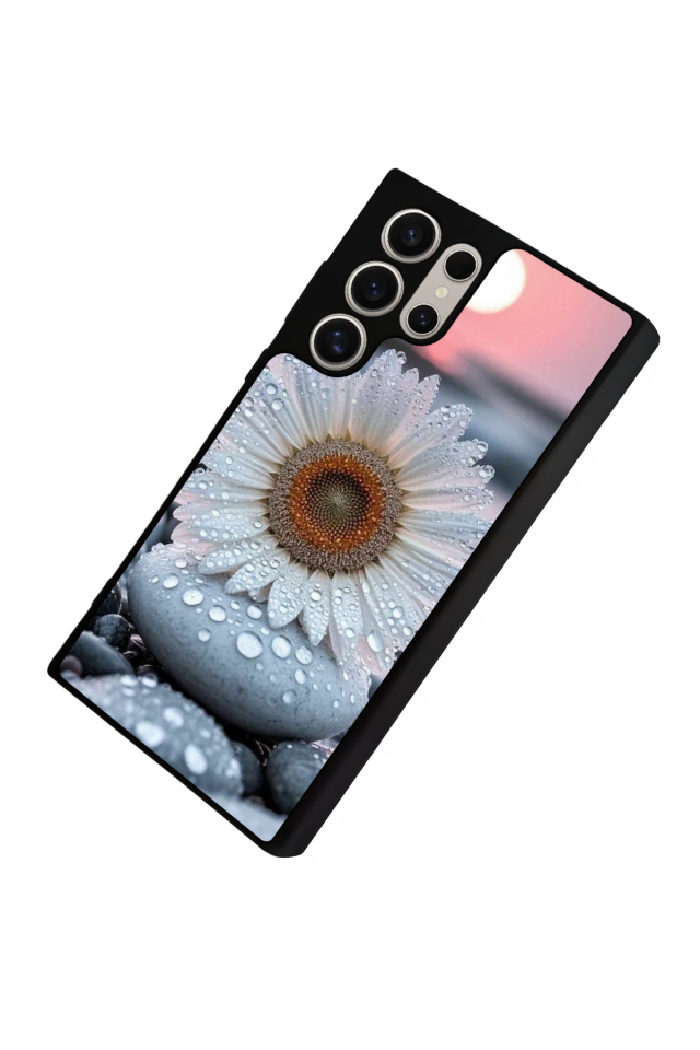 Samsung Galaxy S22 Ultra Uyumlu Cicek Tasarımlı Glossy Premium Kılıf