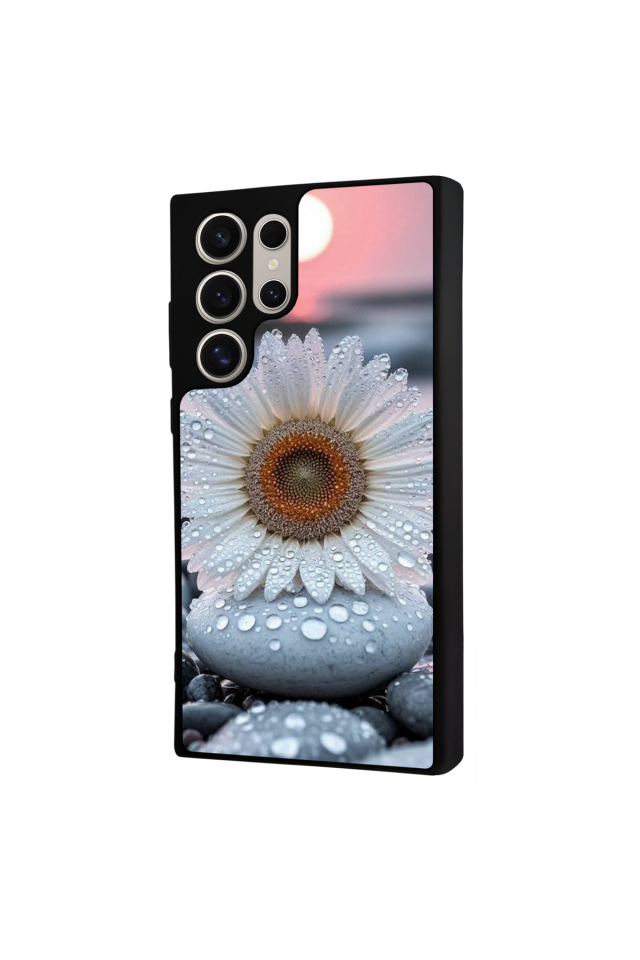 Samsung Galaxy S22 Ultra Uyumlu Cicek Tasarımlı Glossy Premium Kılıf