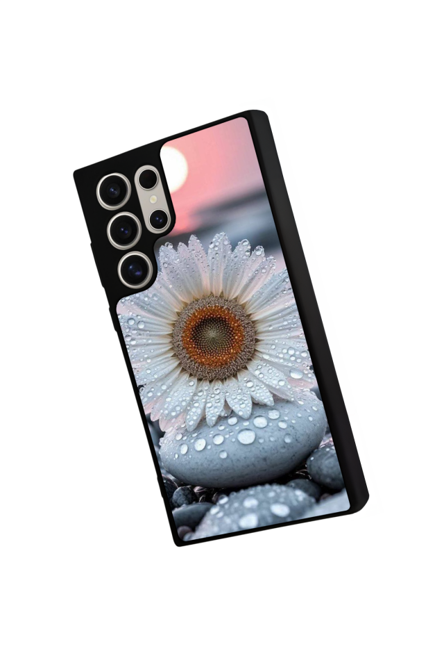 Samsung Galaxy S22 Ultra Uyumlu Cicek Tasarımlı Glossy Premium Kılıf