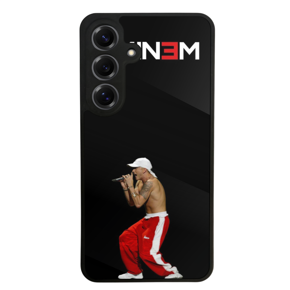 Samsung Galaxy S25 Uyumlu Eminem Tasarımlı Glossy Premium Kılıf