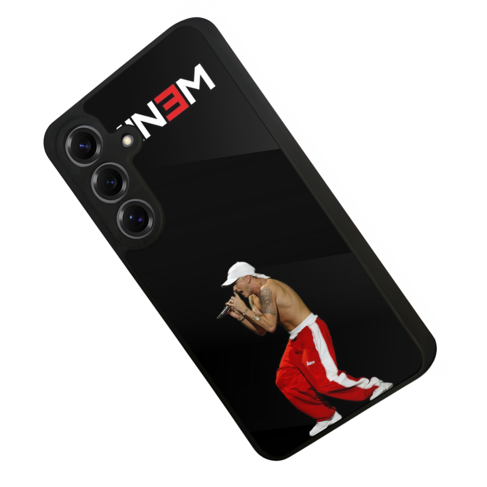 Samsung Galaxy S25 Uyumlu Eminem Tasarımlı Glossy Premium Kılıf
