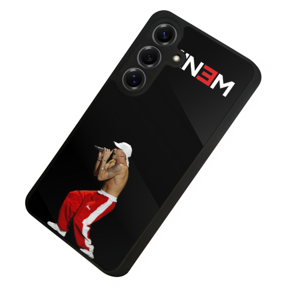 Samsung Galaxy S25 Uyumlu Eminem Tasarımlı Glossy Premium Kılıf
