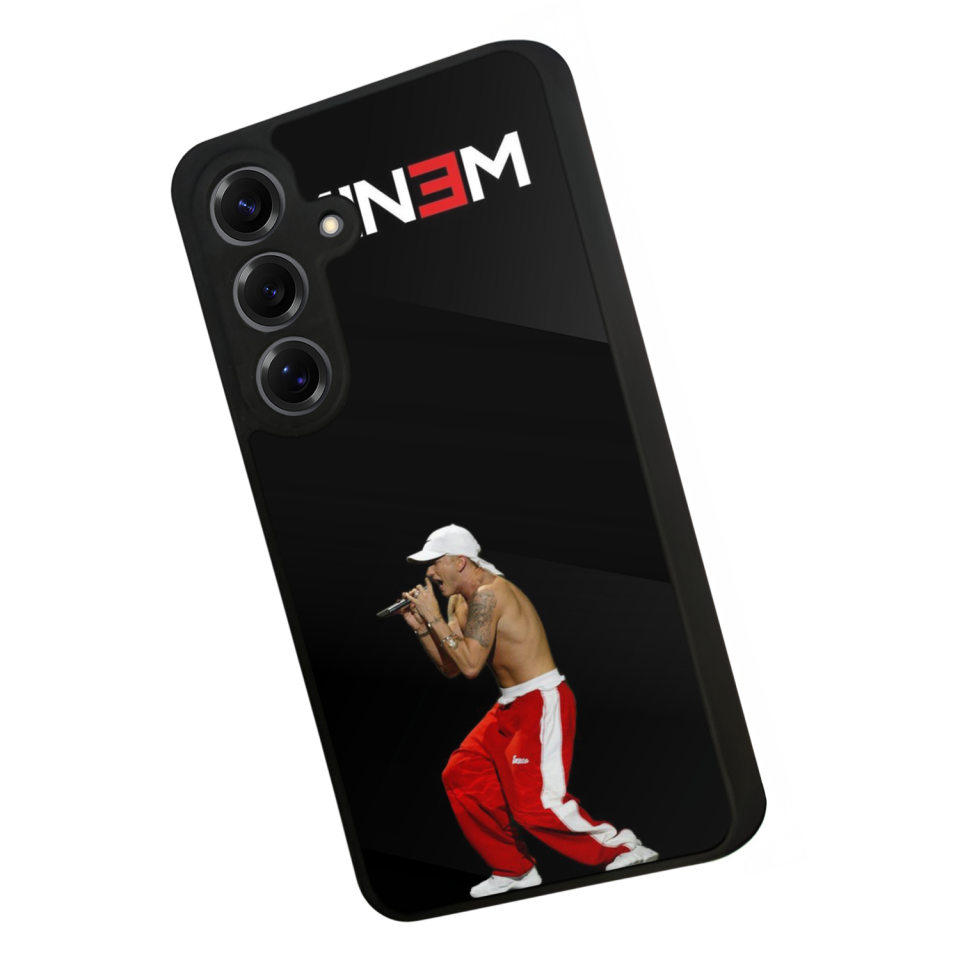 Samsung Galaxy S25 Uyumlu Eminem Tasarımlı Glossy Premium Kılıf