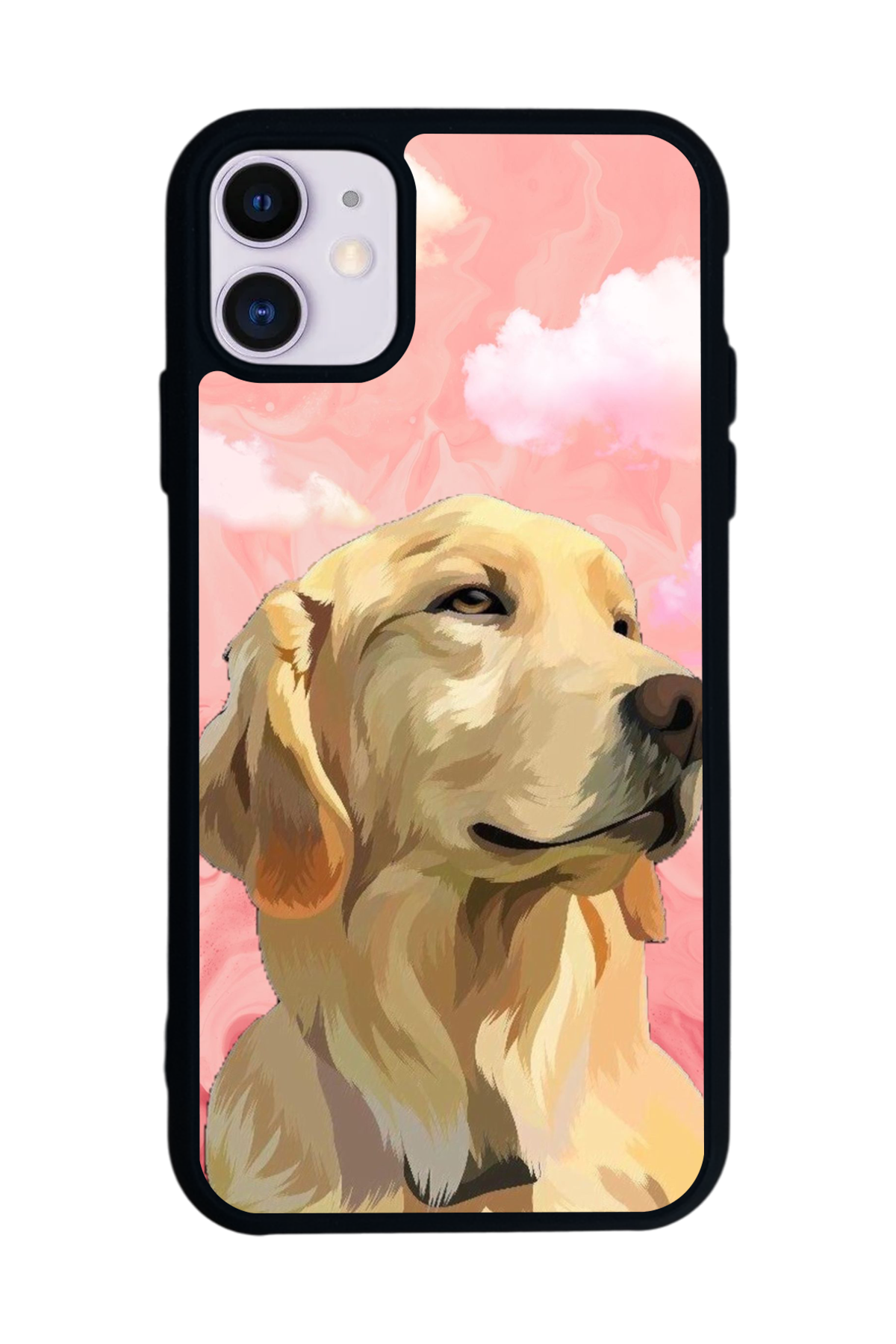 iPhone 11 Uyumlu Golden Kopek Tasarımlı Glossy Premium Kılıf