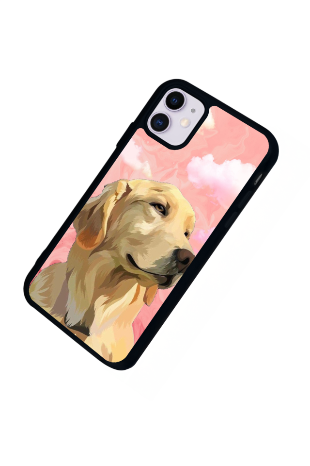 iPhone 11 Uyumlu Golden Kopek Tasarımlı Glossy Premium Kılıf