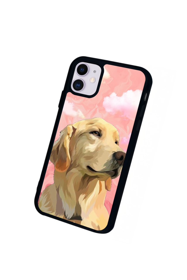 iPhone 11 Uyumlu Golden Kopek Tasarımlı Glossy Premium Kılıf