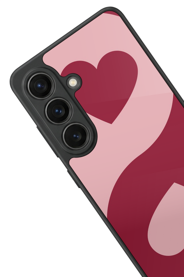 Samsung Galaxy S26 Uyumlu Kalp Love Tasarımlı Glossy Premium Kılıf