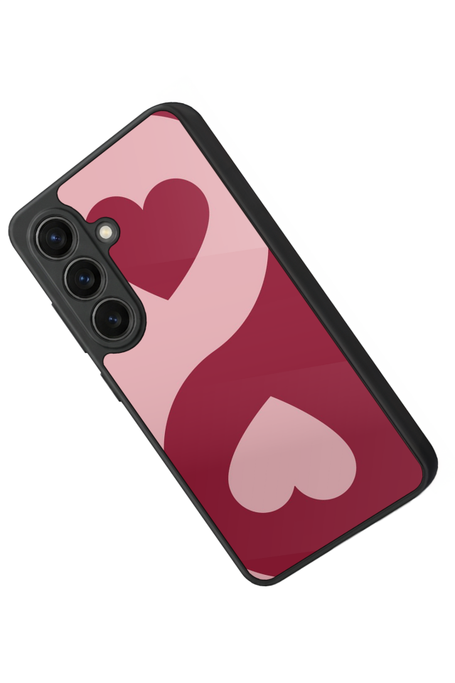 Samsung Galaxy S26 Uyumlu Kalp Love Tasarımlı Glossy Premium Kılıf