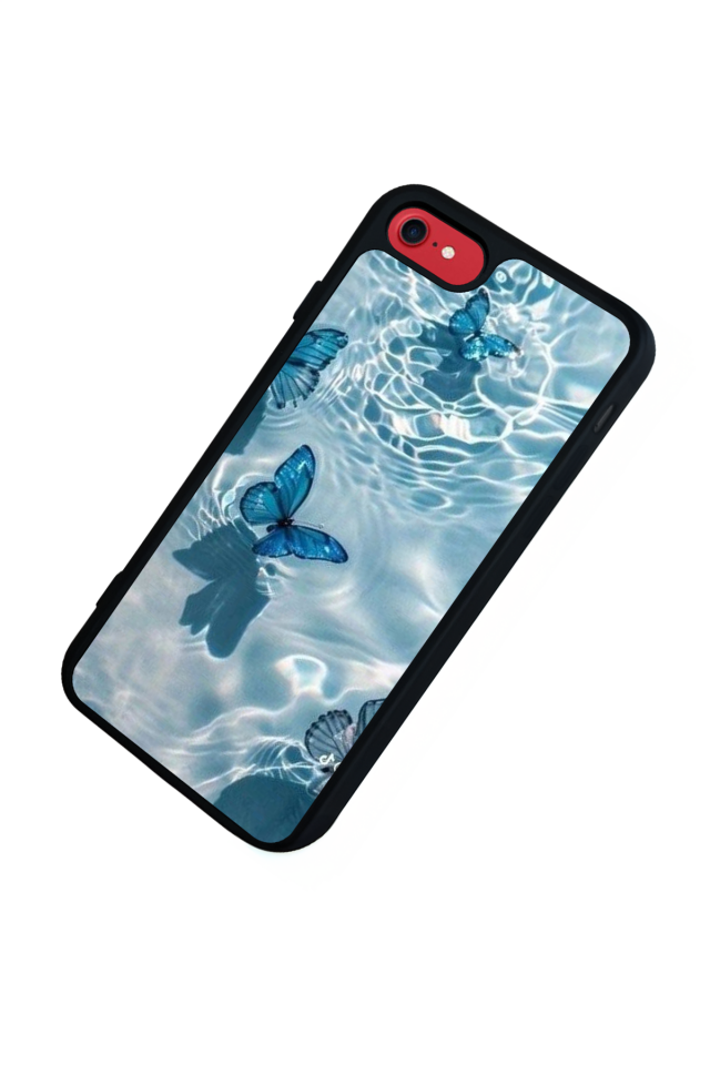 iPhone 7 Uyumlu Kelebek Tasarımlı Glossy Premium Kılıf