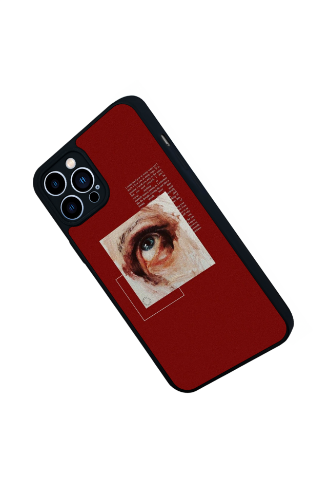 iPhone 13 Pro Max Uyumlu Kirmizi Tasarımlı Glossy Premium Kılıf