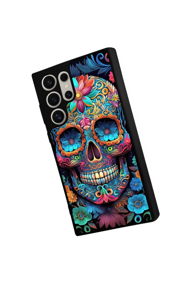 Samsung Galaxy S23 Ultra Uyumlu KuruKafa Tasarımlı Glossy Premium Kılıf