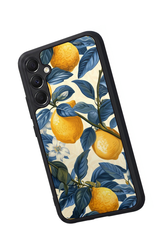 Samsung Galaxy M34 Uyumlu Limon Tasarımlı Glossy Premium Kılıf