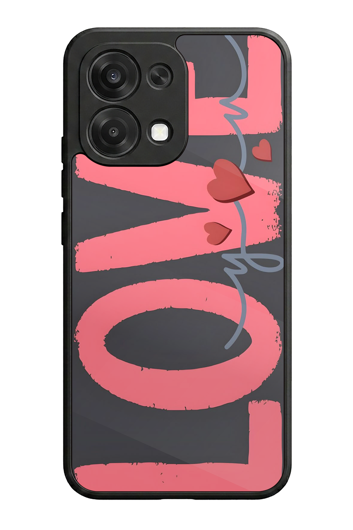 Oppo A6 Pro Uyumlu Love Tasarımlı Glossy Premium Kılıf