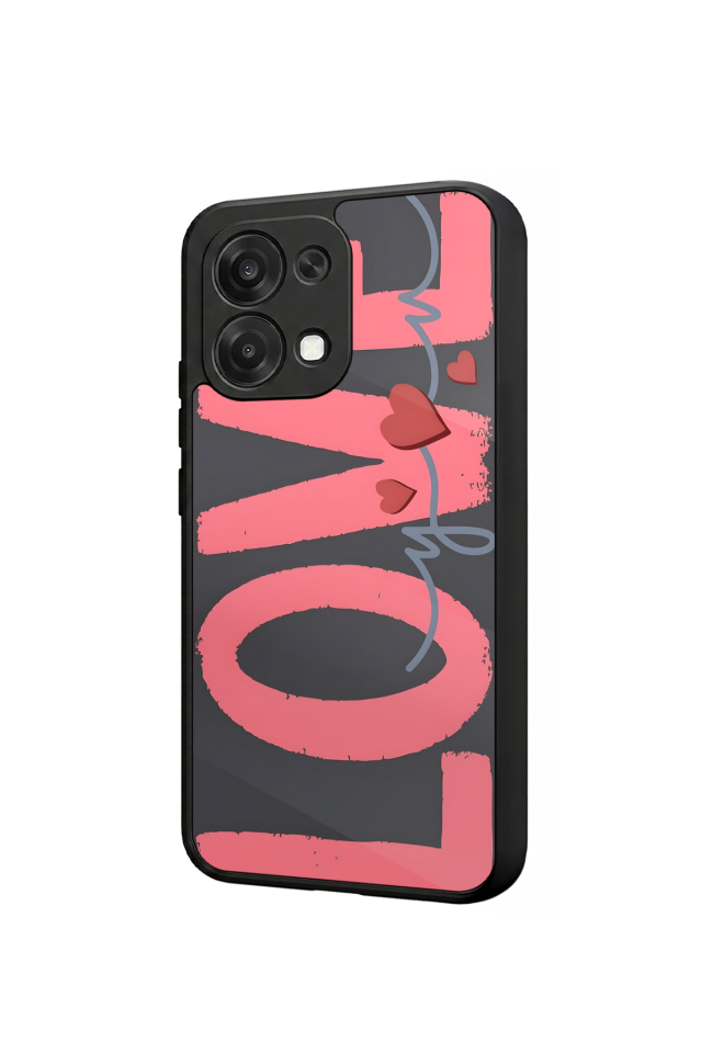 Oppo A6 Pro Uyumlu Love Tasarımlı Glossy Premium Kılıf