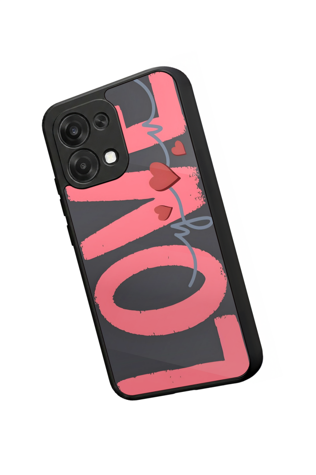 Oppo A6 Pro Uyumlu Love Tasarımlı Glossy Premium Kılıf