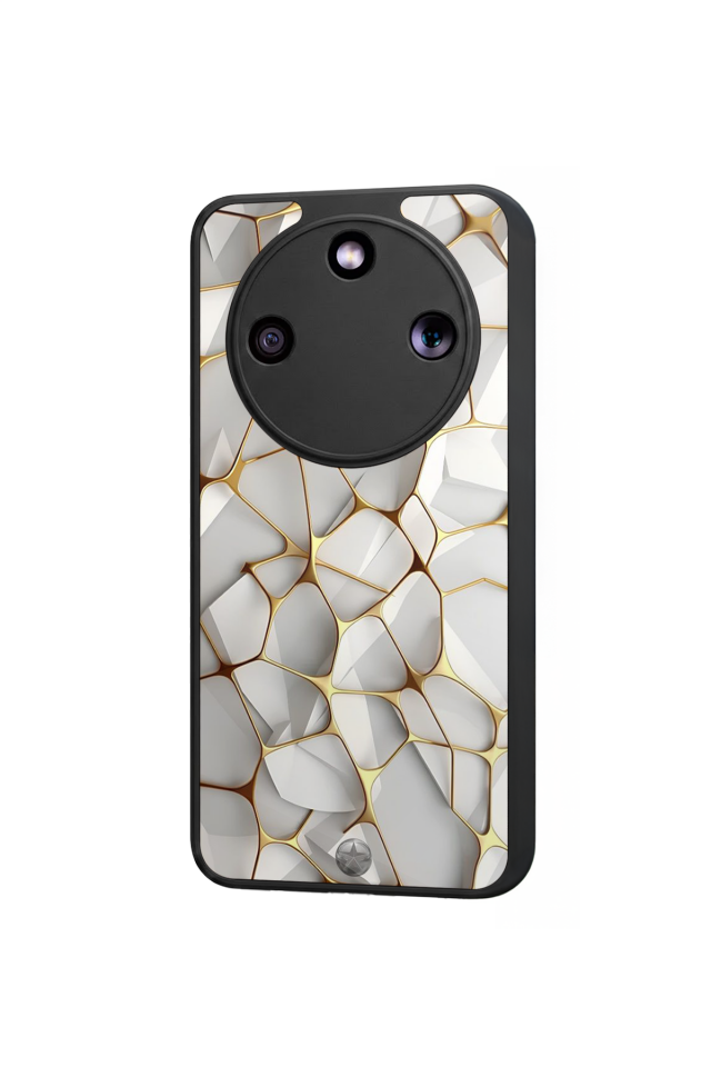 Honor Magic 8 Lite Uyumlu Mermer Marble Tasarımlı Glossy Premium Kılıf