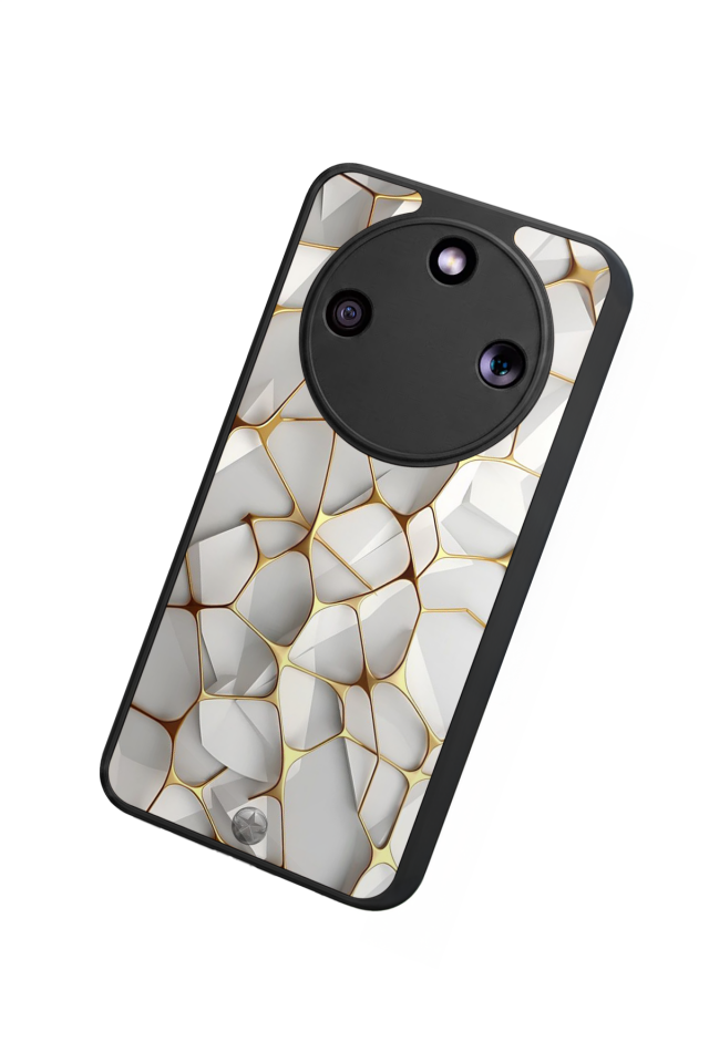 Honor Magic 8 Lite Uyumlu Mermer Marble Tasarımlı Glossy Premium Kılıf