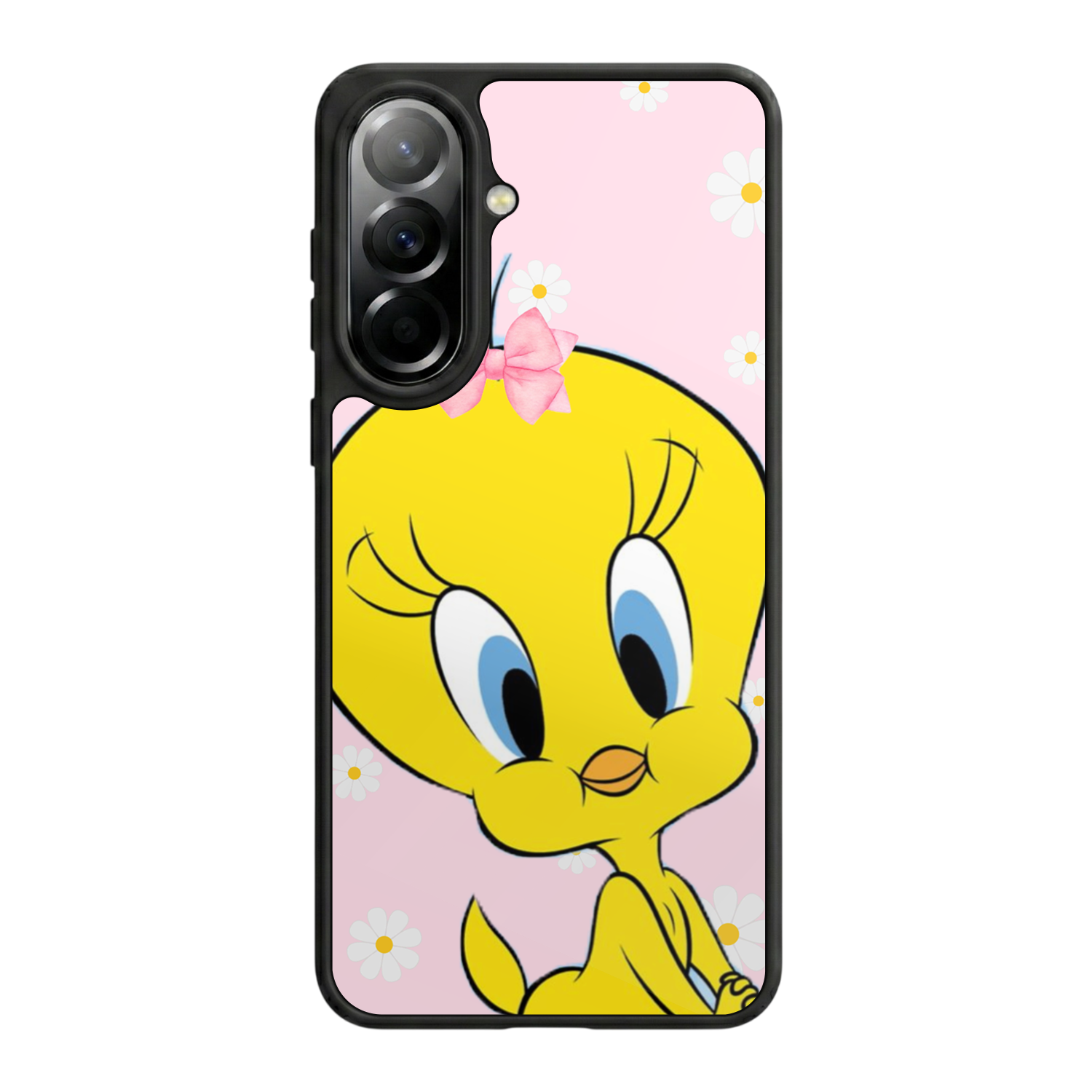 Samsung Galaxy A57 Uyumlu Yaldizli Cicek Tasarımlı Glossy Premium Kılıf