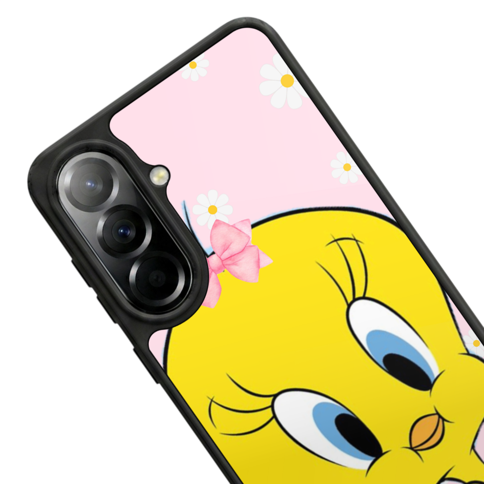 Samsung Galaxy A57 Uyumlu Yaldizli Cicek Tasarımlı Glossy Premium Kılıf