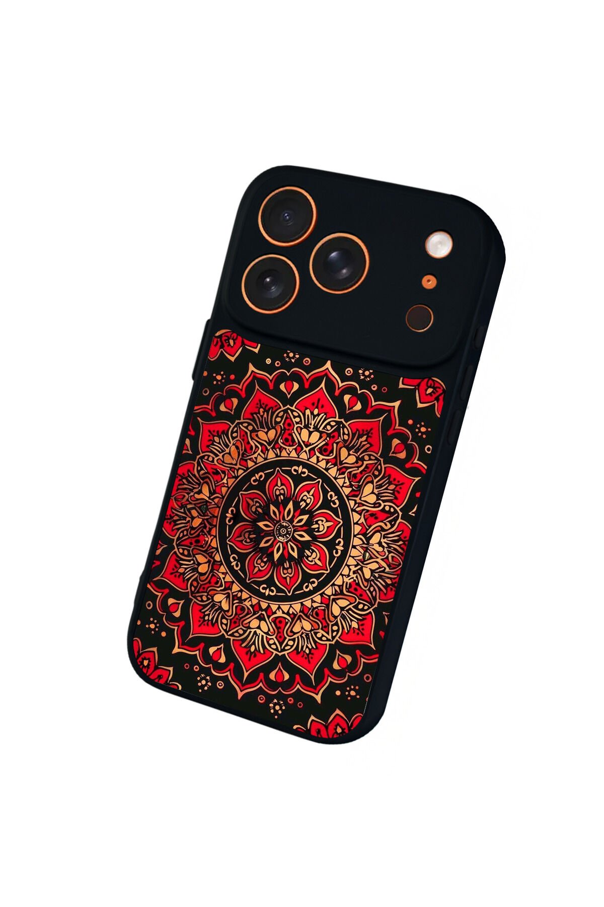 iPhone 17 Pro Max Uyumlu Mandala Tasarımlı Glossy Premium Kılıf