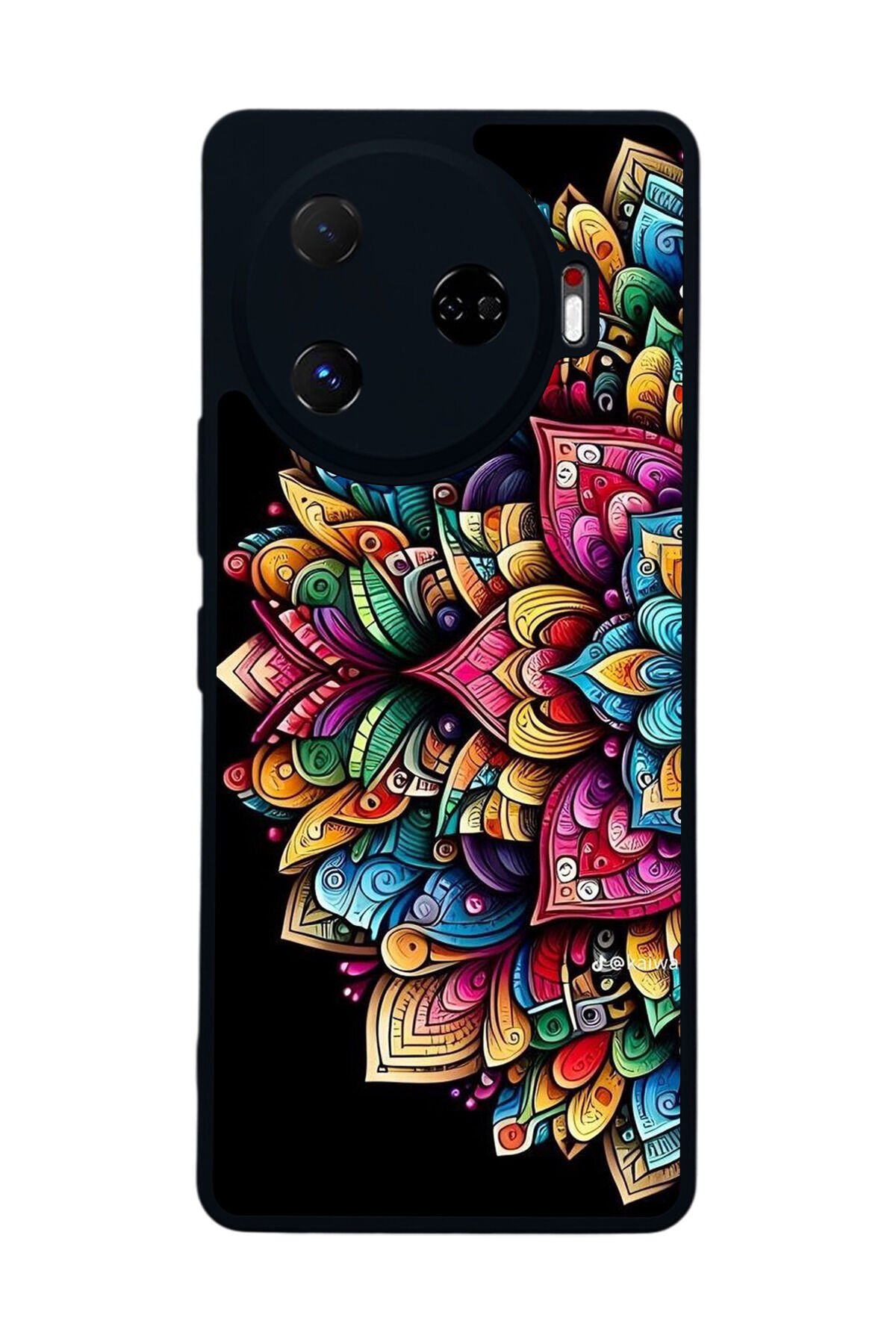 Tecno Camon 30 Pro Uyumlu Mandala Tasarımlı Glossy Premium Kılıf