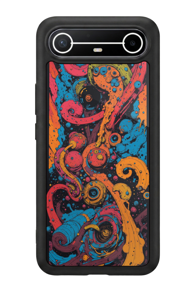 Tecno Spark Slim 5G Uyumlu Abstract Tasarımlı Glossy Premium Kılıf