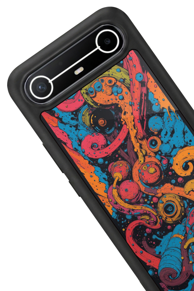 Tecno Spark Slim 5G Uyumlu Abstract Tasarımlı Glossy Premium Kılıf