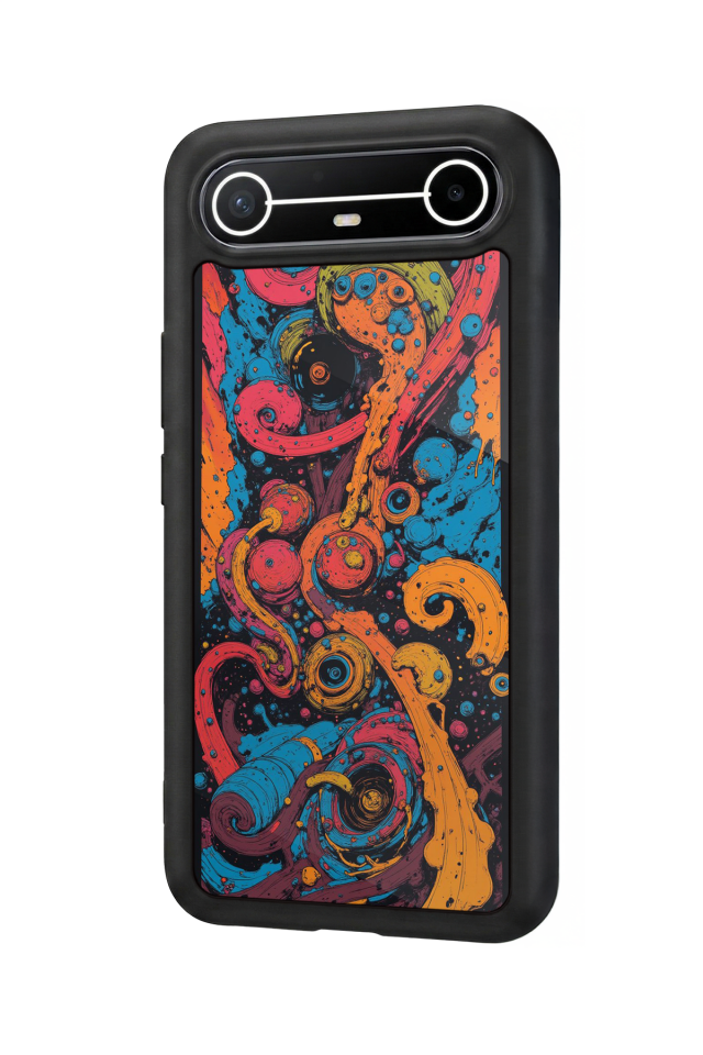 Tecno Spark Slim 5G Uyumlu Abstract Tasarımlı Glossy Premium Kılıf