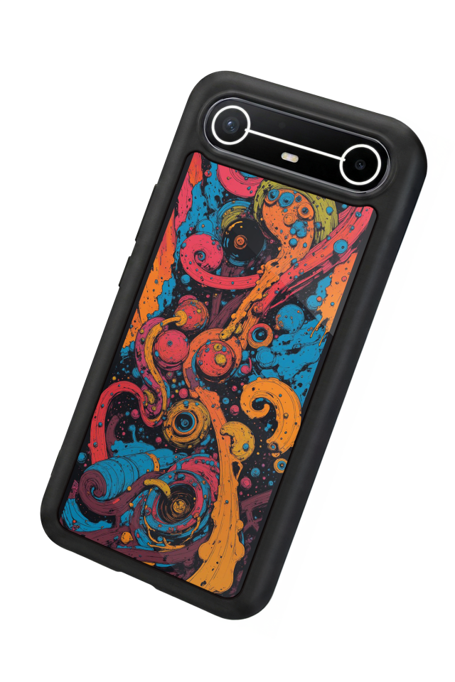 Tecno Spark Slim 5G Uyumlu Abstract Tasarımlı Glossy Premium Kılıf