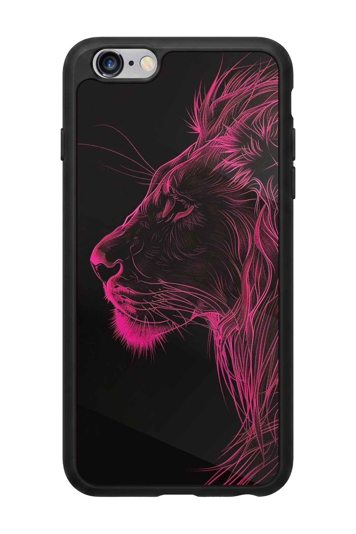 iPhone 6s Plus Uyumlu Aslan Tasarımlı Glossy Premium Kılıf