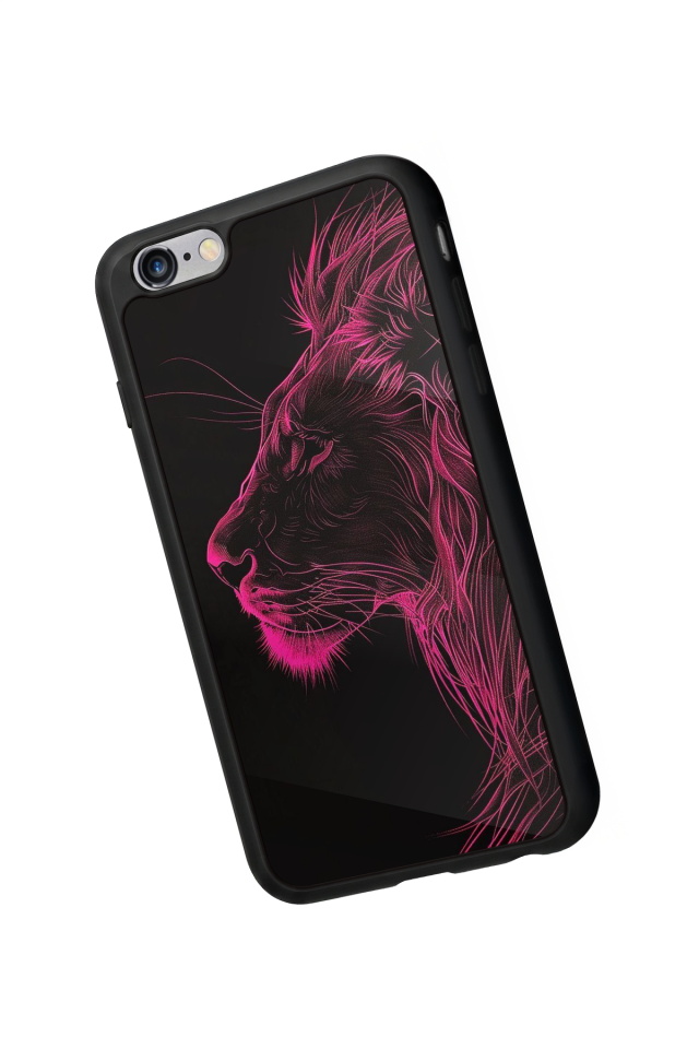 iPhone 6s Plus Uyumlu Aslan Tasarımlı Glossy Premium Kılıf