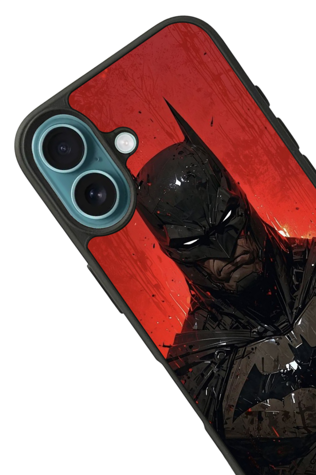 iPhone 16 Uyumlu Batman Tasarımlı Glossy Premium Kılıf