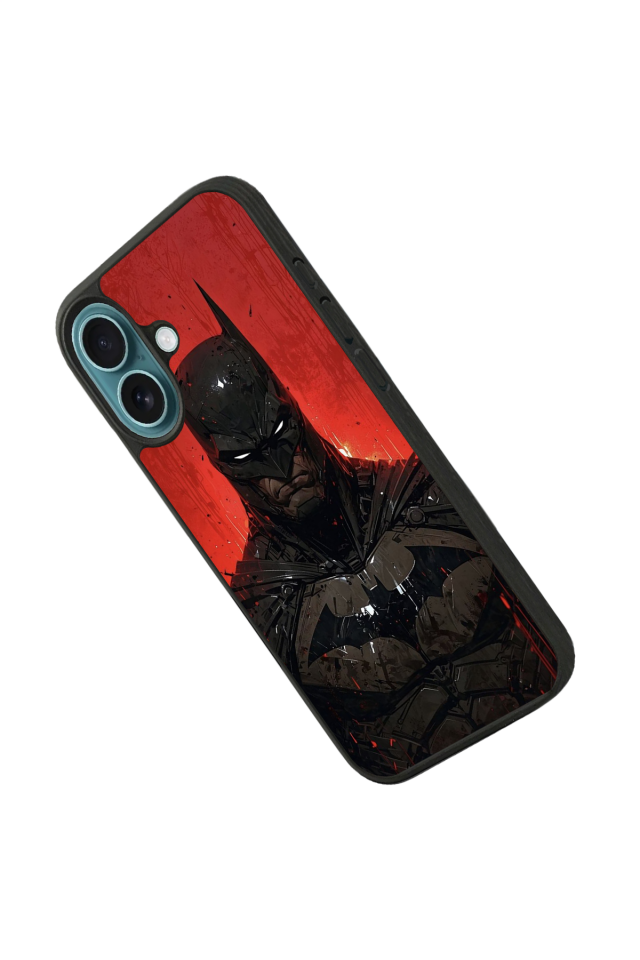 iPhone 16 Uyumlu Batman Tasarımlı Glossy Premium Kılıf