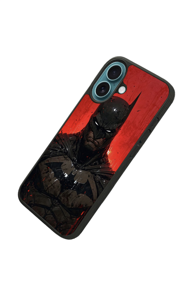 iPhone 16 Uyumlu Batman Tasarımlı Glossy Premium Kılıf