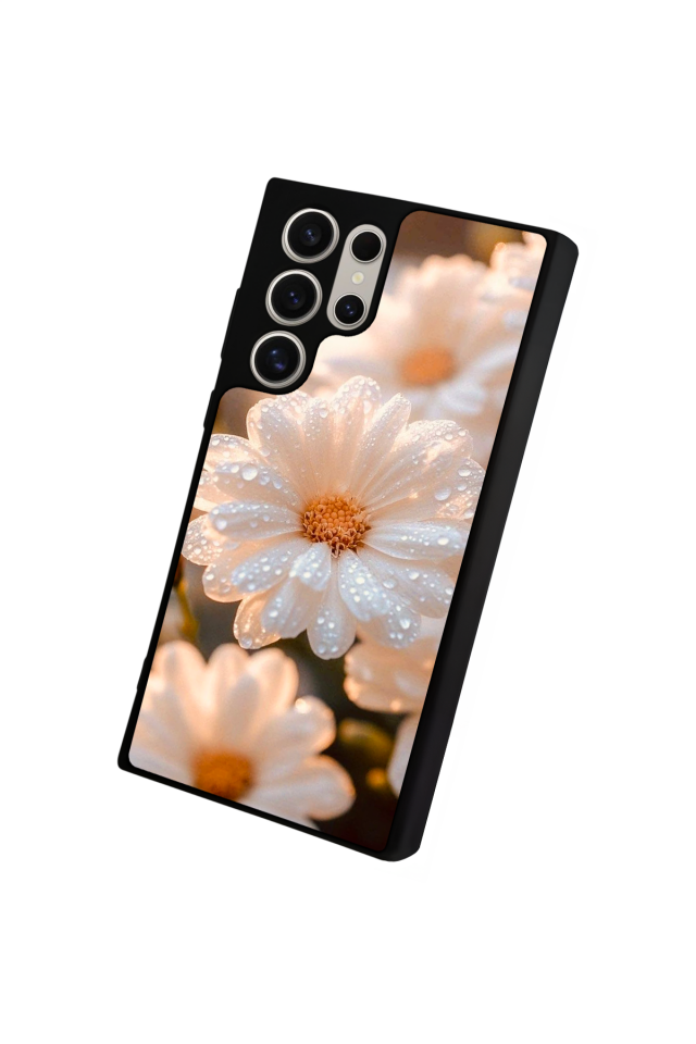 Samsung Galaxy S22 Ultra Uyumlu Cicek Tasarımlı Glossy Premium Kılıf