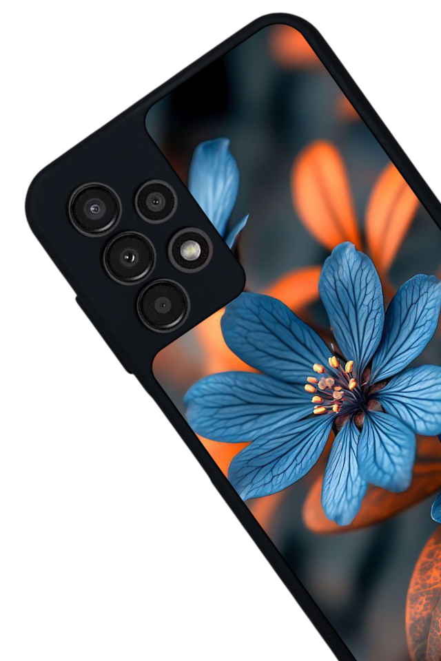 Samsung Galaxy A23 Uyumlu Cicek Tasarımlı Glossy Premium Kılıf