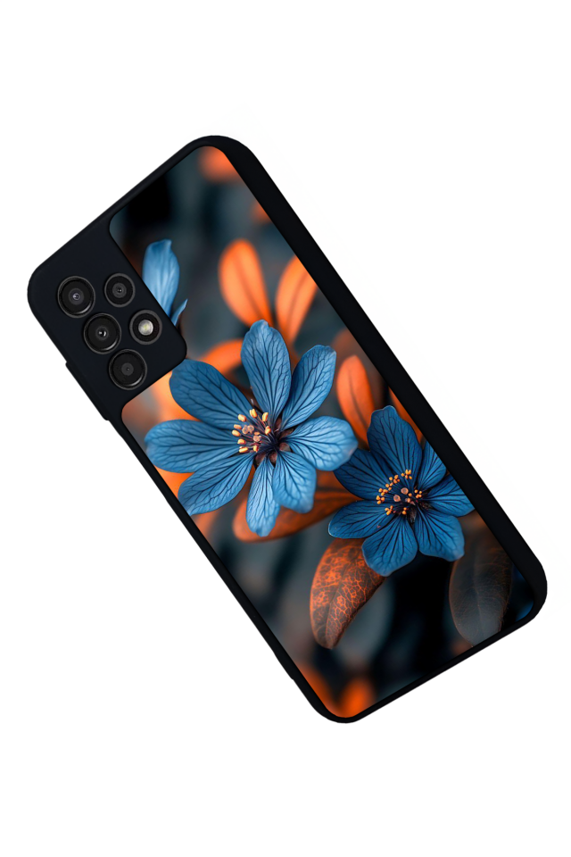 Samsung Galaxy A23 Uyumlu Cicek Tasarımlı Glossy Premium Kılıf