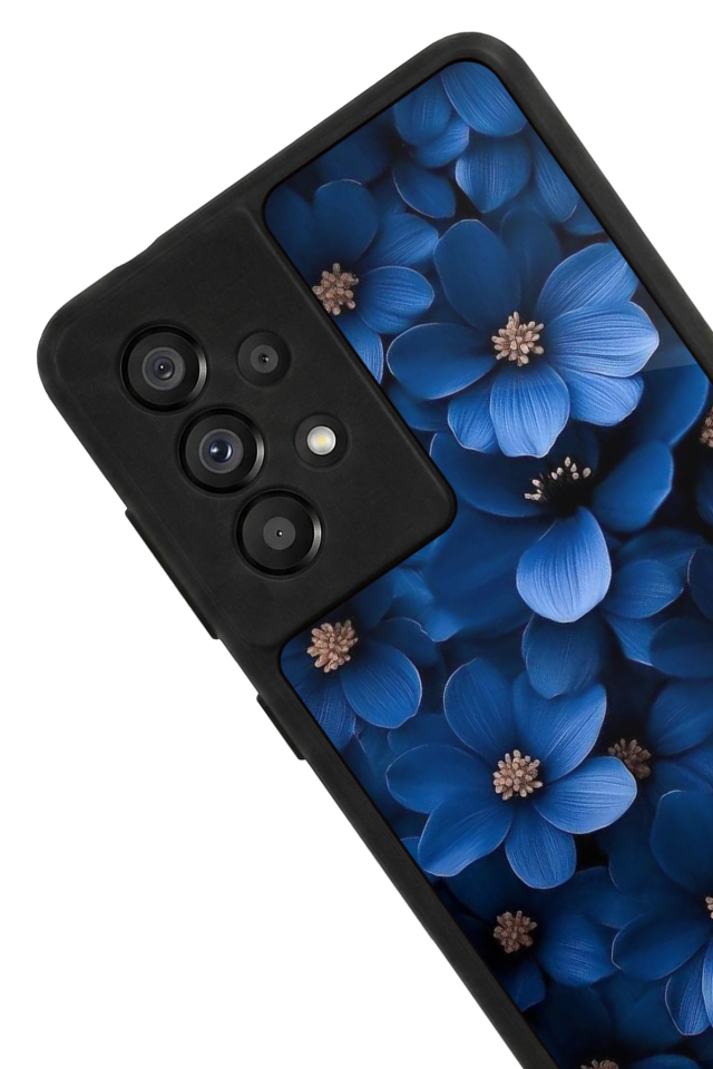 Samsung Galaxy A73 Uyumlu Cicek Tasarımlı Glossy Premium Kılıf
