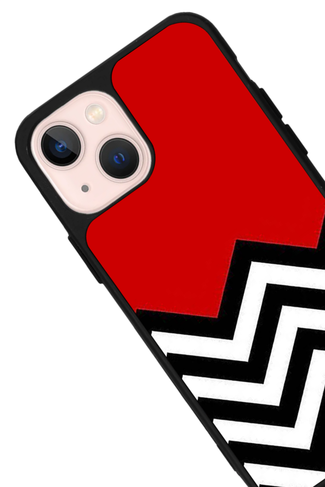 iPhone 13 Mini Uyumlu Çizgi Sanatı Tasarımlı Glossy Premium Kılıf