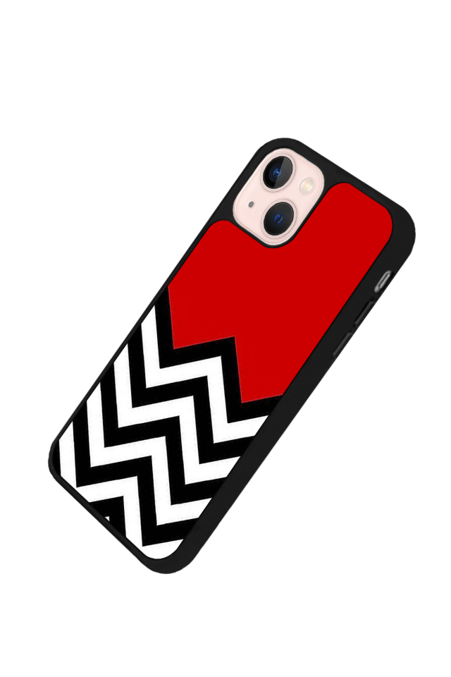 iPhone 13 Mini Uyumlu Çizgi Sanatı Tasarımlı Glossy Premium Kılıf