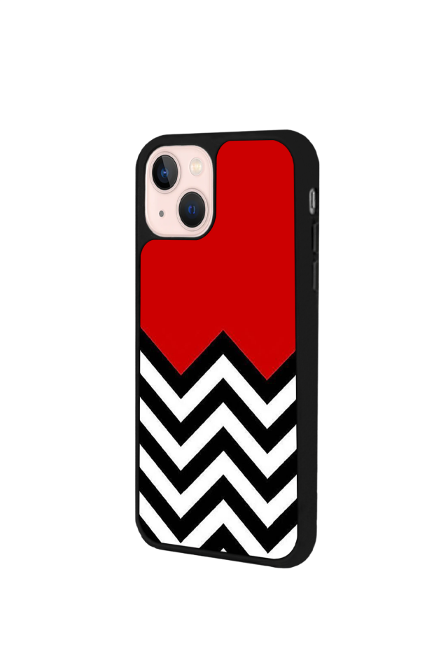 iPhone 13 Mini Uyumlu Çizgi Sanatı Tasarımlı Glossy Premium Kılıf