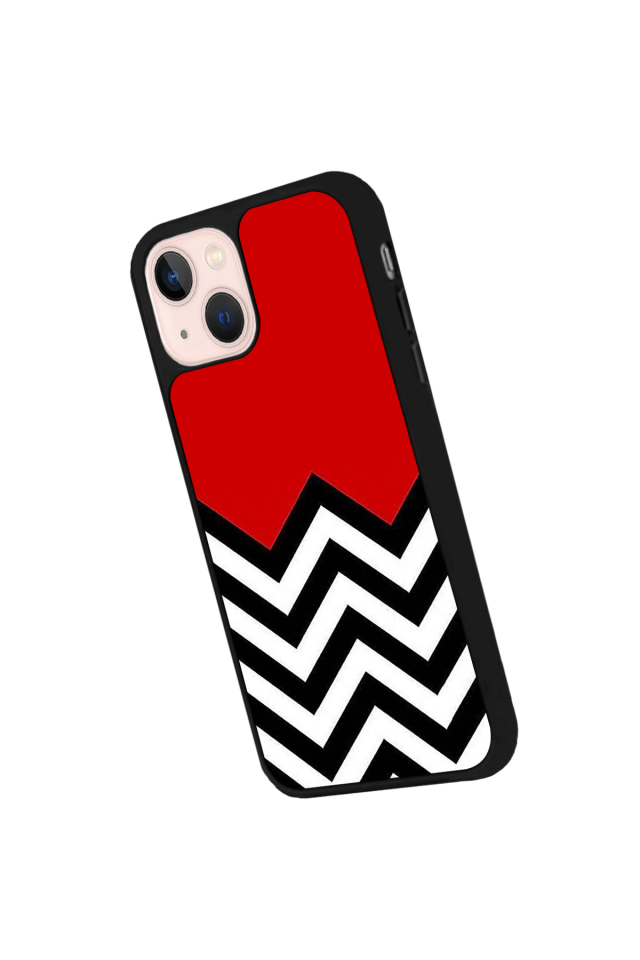 iPhone 13 Mini Uyumlu Çizgi Sanatı Tasarımlı Glossy Premium Kılıf