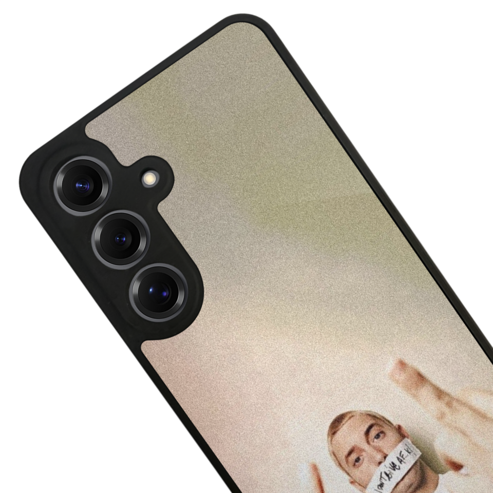 Samsung Galaxy S25 Uyumlu Eminem Tasarımlı Glossy Premium Kılıf
