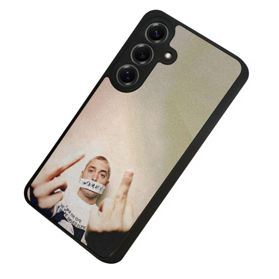 Samsung Galaxy S25 Uyumlu Eminem Tasarımlı Glossy Premium Kılıf