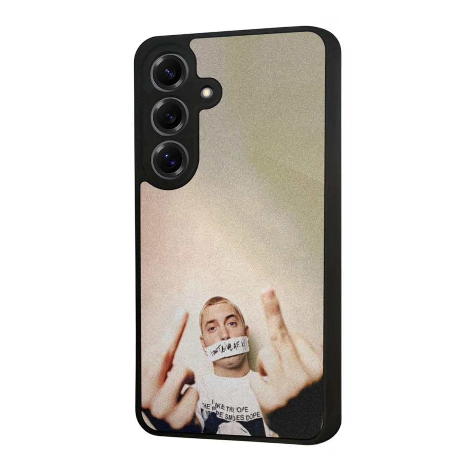 Samsung Galaxy S25 Uyumlu Eminem Tasarımlı Glossy Premium Kılıf