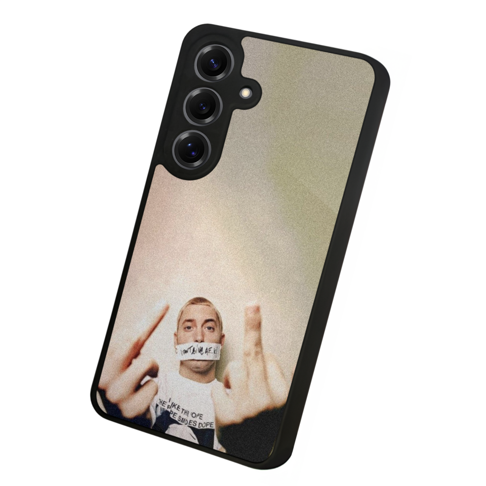 Samsung Galaxy S25 Uyumlu Eminem Tasarımlı Glossy Premium Kılıf