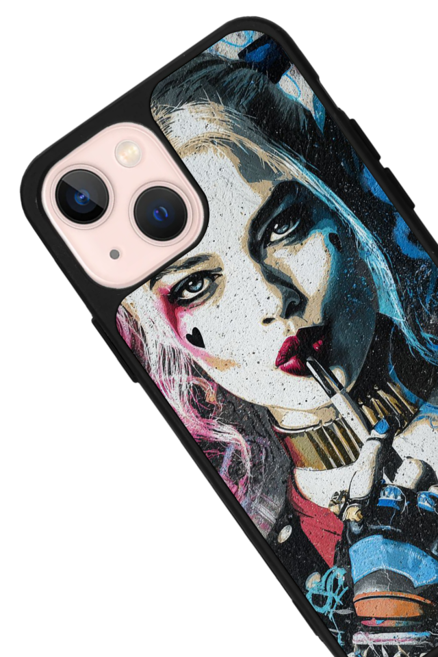 iPhone 15 Plus Uyumlu HarleyQueen Tasarımlı Glossy Premium Kılıf