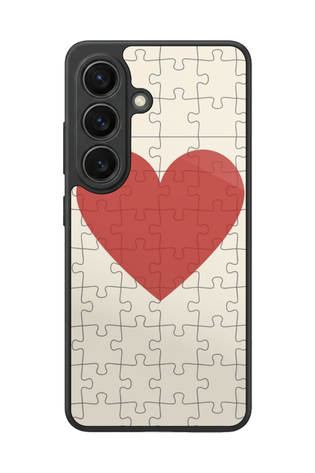 Samsung Galaxy S26 Uyumlu Kalp Love Tasarımlı Glossy Premium Kılıf
