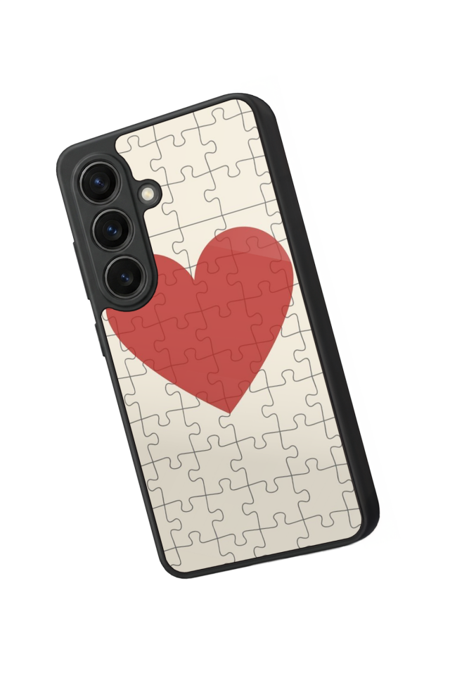 Samsung Galaxy S26 Uyumlu Kalp Love Tasarımlı Glossy Premium Kılıf